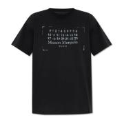 Maison Margiela T-shirt med tryck Gray, Dam