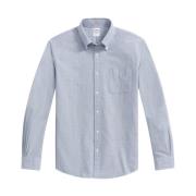 Brooks Brothers Blå Regular Fit Oxford Cloth Fredag Sport Skjorta med ...