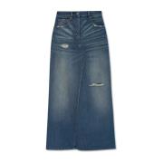 MM6 Maison Margiela Jeanskjol med vintage-effekt Blue, Dam