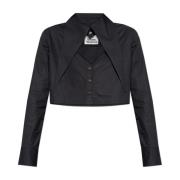 Vivienne Westwood Kort skjorta med cut-out Black, Dam