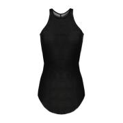 Rick Owens Basic Rib Tank Black, Dam