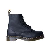 Dr. Martens Svarta Läderstövlar Damkollektion Black, Dam