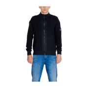 Calvin Klein Jeans Svart Bomull Regenererad Kofta Black, Herr