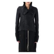 Rick Owens Stilren Bikerjacka Black, Dam