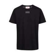 Iceberg Kortärmad T-shirt i bomullsjersey Black, Herr