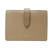 Celine Vintage Pre-owned Laeder plnbcker Beige, Dam