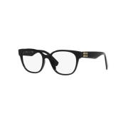 Miu Miu Svarta Optiska Ramar Elegant Stil Black, Dam