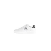 Calvin Klein Jeans Chunky Lädersneakers med Gummisula White, Herr