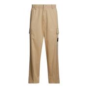 Calvin Klein Jeans Regenererad Bomull Beige Jeans Byxor Beige, Herr