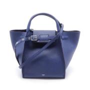 Celine Vintage Pre-owned Laeder handvskor Blue, Dam