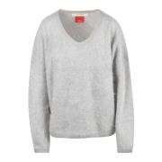 Absolut Cashmere Stilren Stickad Topp Gray, Dam