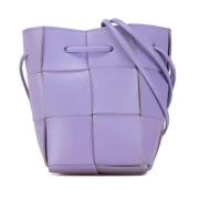 Bottega Veneta Vintage Pre-owned Laeder axelremsvskor Purple, Dam