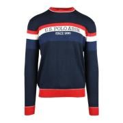 U.s. Polo Assn. Bomull Kashmir Stiligt Stickat Multicolor, Herr