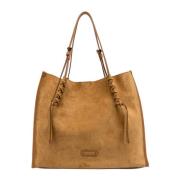 Gianni Chiarini Handväska i mockaläder Dory Beige, Dam