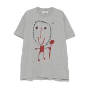 Vivienne Westwood Beth Print Oversized T-shirt Grå Melange Gray, Dam