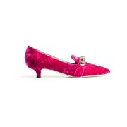 Prosperine Sammet Loafer med Tillbehör Pink, Dam