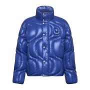 Moncler Blå Vinterrockar för Män Blue, Herr