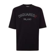 Dsquared2 Svarta T-shirts och Polos Black, Herr