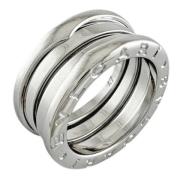 Bvlgari Vintage Pre-owned Vitt guld ringar Gray, Dam