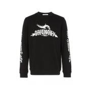 Givenchy Svart Sweatshirt med Logotryck Black, Herr