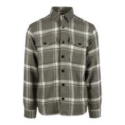 Selected Homme Bomull Ull Blandning Skjorta Gray, Herr