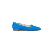 Prosperine Mocka Damtoffel, 15mm Klack Blue, Dam