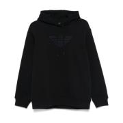 Emporio Armani Blå Dragsko Hoodie Blue, Herr