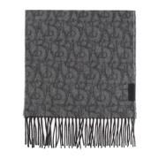 Burberry Kashmirscarf med fransar Gray, Unisex