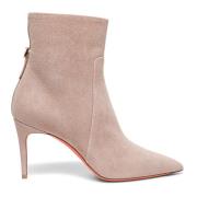 Santoni Ankelboots i mocka Pink, Dam