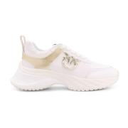 Pinko Love Birds Läder Sneakers White, Dam