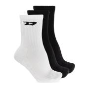 Diesel Trepack strumpor Skm-D-Crew-Sport-Socks Black, Herr