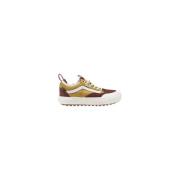 Vans Läder Sneaker Dam Skor Kollektion Beige, Dam