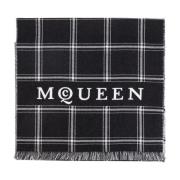 Alexander McQueen Ullscarf Black, Herr