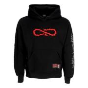 Propaganda Svart Crown Hoodie med Logo Broderi Black, Herr