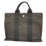 Hermès Vintage Pre-owned Canvas totevskor Gray, Dam