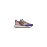 Wushu Ruyi Nylon Suede Sneakers Dam Höst/Vinter Kollektion Purple, Dam