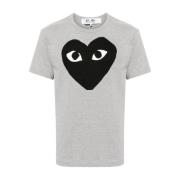 Comme des Garçons Hjärttryck T-shirts och Polos Grå Gray, Herr