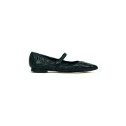 Prosperine Svart Nappa Loafer med Snören Black, Dam