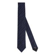 Ermenegildo Zegna Blå Sidenslips Elegant Accessoar Blue, Herr