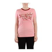 Dolce & Gabbana Rosa Logo Crew Neck T-shirt Pink, Dam