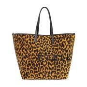 Stella McCartney Brun Leopardmönstrad Toteväska Brown, Dam