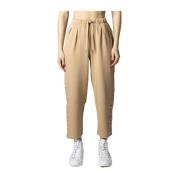 Tommy Jeans Beige Sportbyxor Höst/Vinter Kollektion Beige, Dam