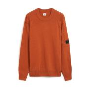 C.p. Company Stilren Stickad Topp Orange, Herr