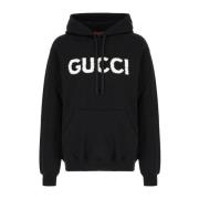 Gucci Stiliga Sweatshirts för en Trendy Look Black, Herr