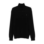 Polo Ralph Lauren Långärmad Stickad Tröja Pullover Black, Herr