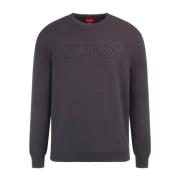 Guess ML Logo Sweatshirt - Svart Black, Herr