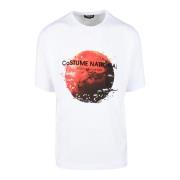 Costume National Modern Bomull T-shirt White, Herr