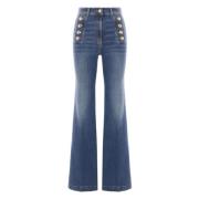 Elisabetta Franchi Blå Vintage Jeans för Män Blue, Dam