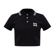 Amiri Polo med logotyp Black, Dam