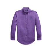 Polo Ralph Lauren Custom Fit Linneskjorta Purple, Herr